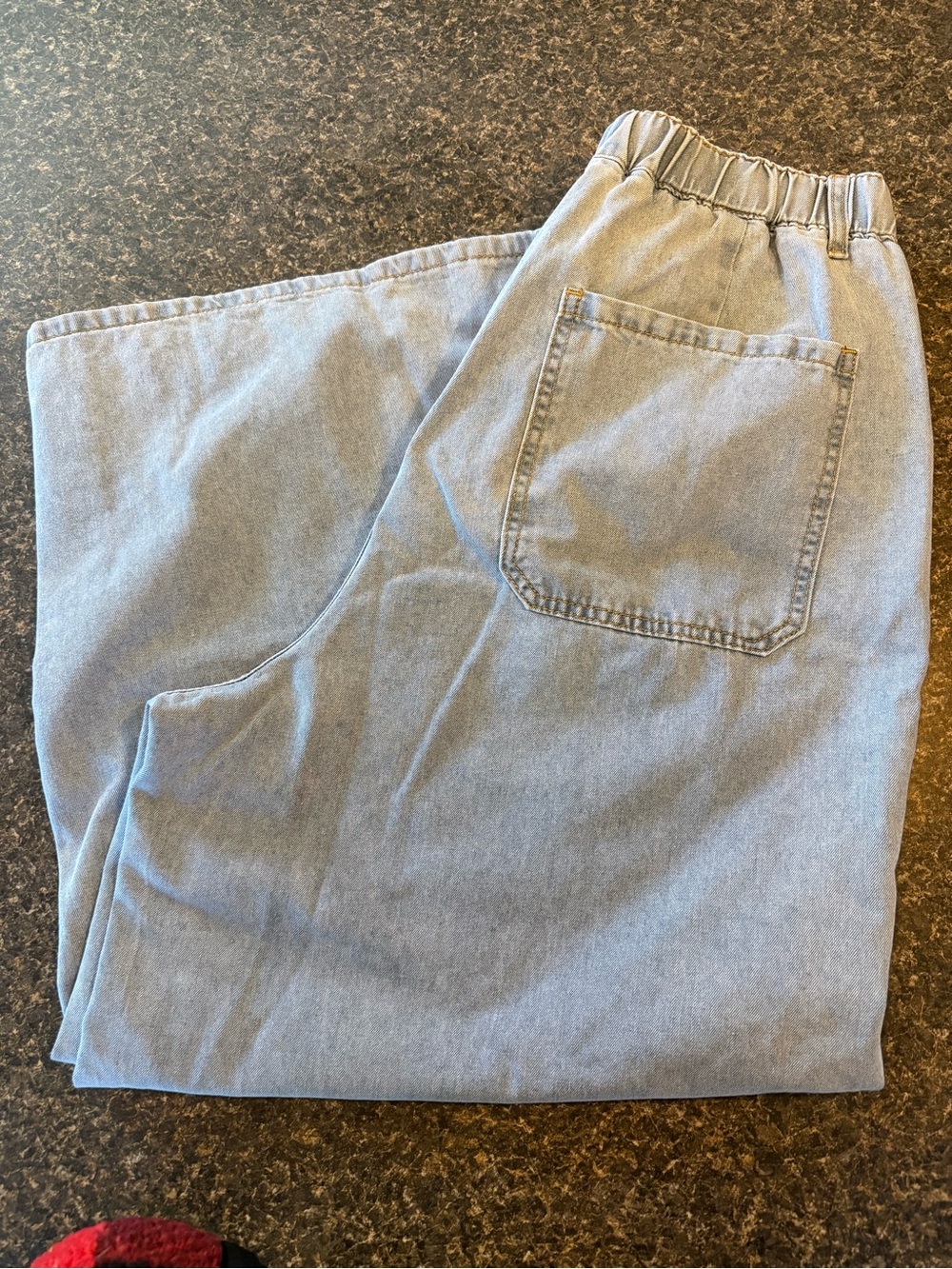 Cider Wide Leg Denim Trouser (Drawstring Waist, OX/14W)
